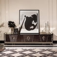 thumbnail image 2 of Carmela Media Cabinet - Glossy Charcoal Sand, 2 of 7