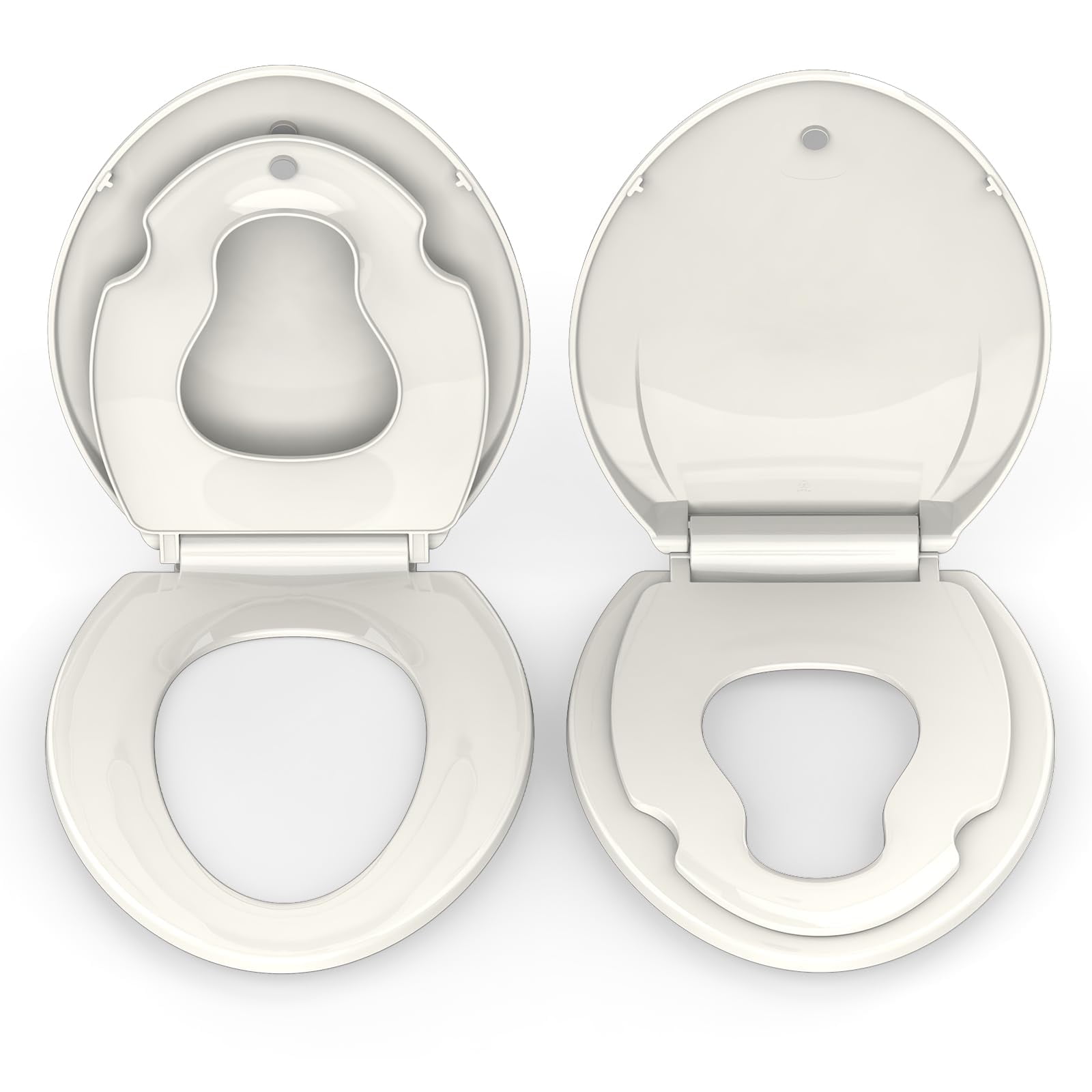 Toilet Seat, Soft Close Toilet Seat Quiet Lid, Quick-Release Hinges and Quick-Attach Hardware, Apartment Essentials, for Easy Clean and Stain-Resistant