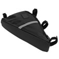 thumbnail image 4 of Oxford Cloth Triangle Saddle Frame Pouch, Large Capacity Convenient Bike Bag Multi Point Hook and Loop Straps  for Cycling Black,Grey, 4 of 7