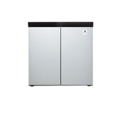 Arctic Chef 5.5 Cu. ft. Side-by-Side 2 Door Refrigerator/Freezer, Stainless Steel