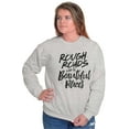 thumbnail image 4 of Rough Roads Beautiful Places Inspired Women Plus Size Crewneck Sweatshirt Brisco Brands 2X, 4 of 5