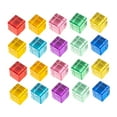 thumbnail image 5 of 20 Pieces Rainbow Acrylic Gem Cubes Blocks Sensory Learning Stacking Toy for Preschool Children, 5 of 9