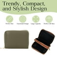 thumbnail image 4 of Credit Card Holder, Small Leather Zipper Card Case Wallet for Women, 4 of 5