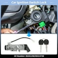 thumbnail image 3 of Cilindro de bloqueo de encendido Unique Bargains No.96261298/96414708 para Chevrolet Aveo 2004-2011 para Pontiac G3 2010 con 2 juegos de llaves, 3 of 7