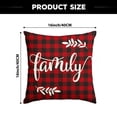 thumbnail image 3 of Sm:)e Family Believe Let it Snow Winter Christmas Throw Pillow Cover 16x16 Inch Set of 4, 3 of 7