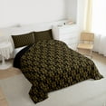 thumbnail image 3 of Feelyou Adult Boho Dragonfly Queen Comforter Set, Retro Damask Flower Bedding Set, 3pcs, 3 of 8