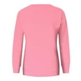 thumbnail image 6 of HAPIMO Women's Loose Basic Tops Pockets Fashion Gradient Blouses Crew Neck Sweatshirts Fall Regular Fitted Casual Long Sleeve Tees Workout Pink XXL, 6 of 6