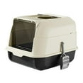 thumbnail image 2 of Cat Litter Box with Lid Enclosed Front Entry Top Exit Large Kitty Litter Pan Black, 2 of 8