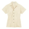 thumbnail image 5 of Port Authority Ladies Patterned Easy Care Camp Shirt-M (Ivory), 5 of 6