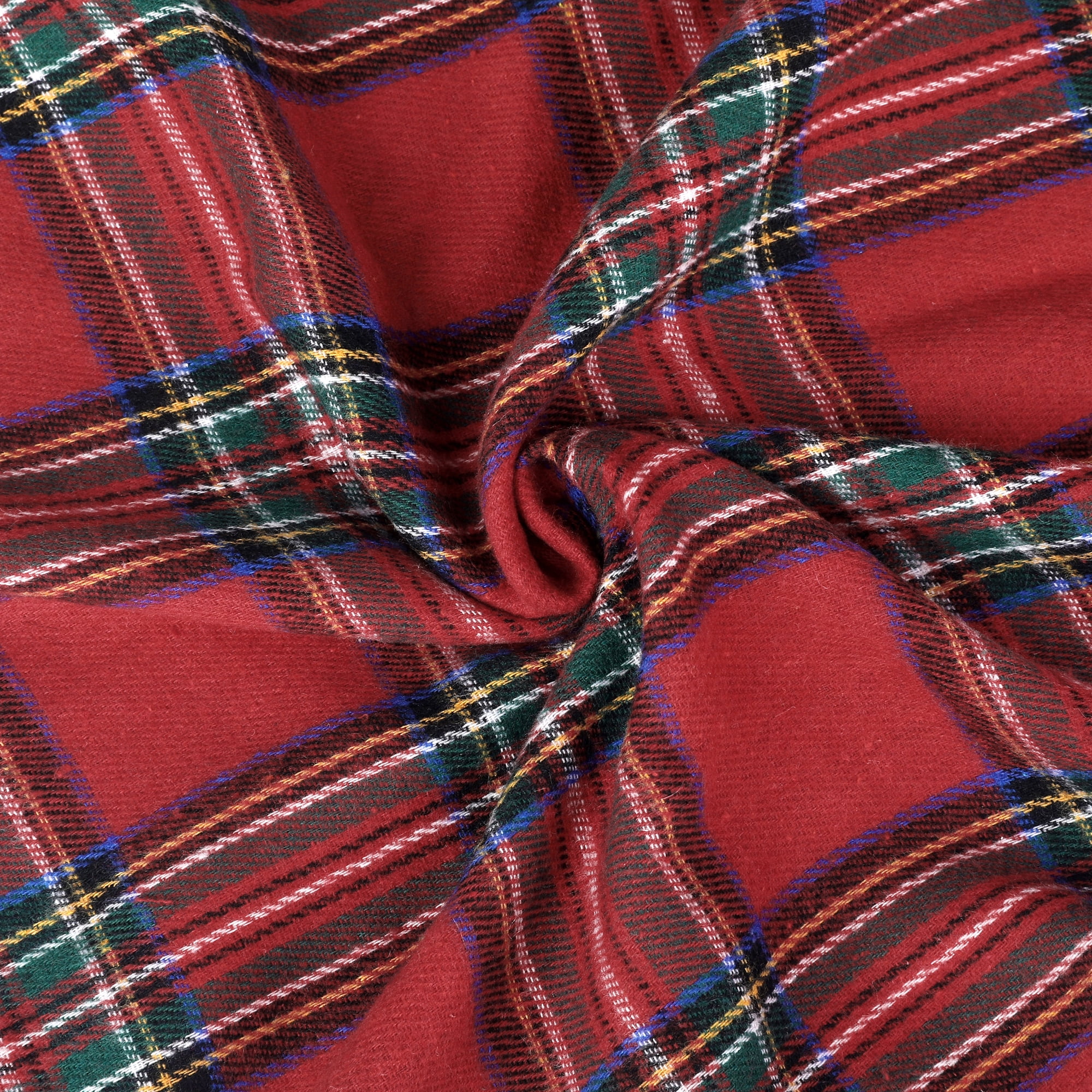 Unique Bargains 4 Pcs Plaid Throw Pillow Covers Large Plaid Red 20 x 20 Inch