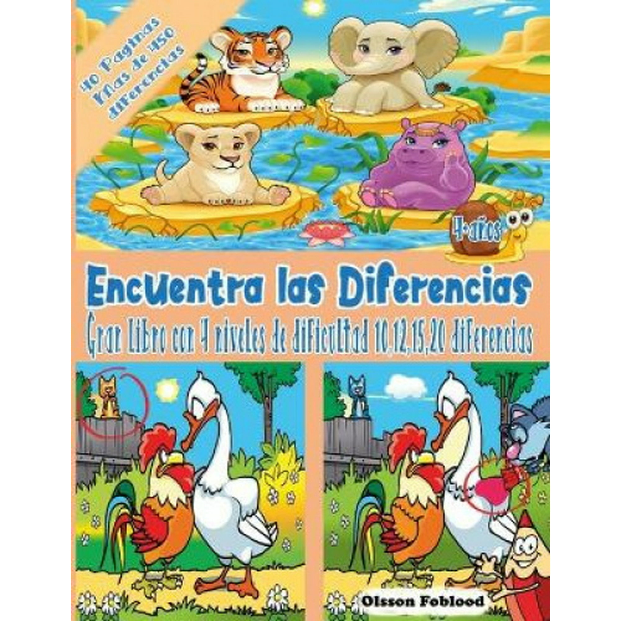Encuentra las Diferencias: Mi Gran Libro de las Diferencias, Busca y  Encuentra Libros Ninos 5 anos, Pasatiempos ninos 6 anos, libro con 10,12,15,20  diferencias para ninos, ninas y infantiles [Spanish] | Walmart Canada