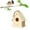 Brown, variant on Humming Bird Houses for Outside Hanging, Natural Grass Hanging Bird Hut, Hand Woven Hummingbird Nest, Large Wren Finch Bird House for Garden Window Outdoor Home Decoration, 2 Pack