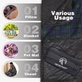 thumbnail image 3 of RedSwing Waterproof Stadium Blanket for Cold Weather, Soft Warm Fleece Camping Blanket Windproof for Outdoor Picnic Sports, 79x79inch Extra Large, 3 of 9