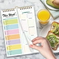 thumbnail image 3 of Meal Planner Notebook, Weekly Meal Planner for fridge, Double Helix Meal Planner & Grocery List, Wall-Mountable Menu Planner, Meal Planning Notepad, Grocery List Notepad A, 3 of 9