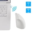 thumbnail image 2 of CHUYI Ergonomic Vertical Wireless Mouse 2.4GHz Optical Mice 800/1200/1600 DPI 6 Buttons for Laptop PC Computer Desktop Notebook-White, 2 of 2