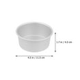 thumbnail image 2 of 4Pcs Cake Baking Pans DIY Cake Molds Aluminum Alloy Cake Molds Portable Cake Pans, 2 of 6