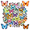 1A, variant on 35pcs-50pcs Butterfly Stickers Kids Stickers Toy Waterproof Graffiti PVC Sticker for Phone Laptop Suitcase