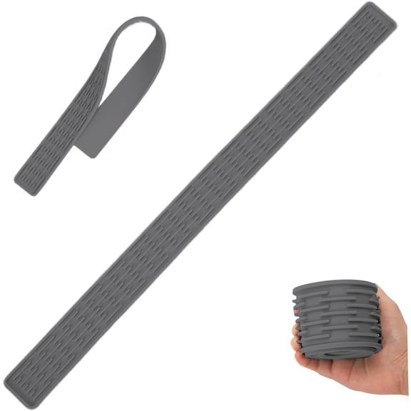Silicone Sink Splash Guard, Anti-Slip, Drainage Mat, Ultra-Thin, 27.5x2 in, Light Grey