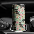 thumbnail image 4 of Dog Tumbler 20 Oz Travel Coffee Mug Dog Print Skinny Tumblers with Lid and Straw Stainless Steel Insulated Coffee Cups Gift for Dog Lover, 4 of 7