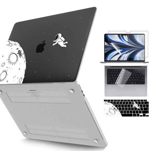 AYAMAYA Compatible with MacBook Air 13 inch Case 2025-2022 M4 A3240 M3 A3113 M2 A2681, Plastic Space Hard Shell & Keyboard Cover & Screen Film