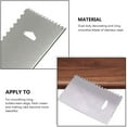 thumbnail image 3 of Stainless Steel Cake Scraper Cream Icing Smoothers Teeth Edge Cakes Decorating Sugar Craft Baking Accessory Household Tools Type 4, 3 of 9