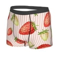 thumbnail image 2 of Haiem Strawberries Men's Boxer Briefs, Every Day Comfort Stretch Cotton Moisture-Wicking Underwear-Large, 2 of 9