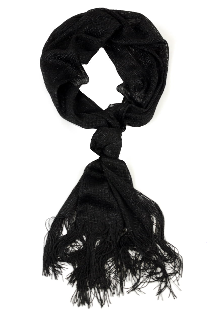 black glitter scarf
