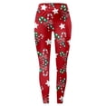 thumbnail image 6 of Christmas Leggings for Women Elastic High Waist Festive Print Holiday Leggings Lifting Workout Yoga Pants, 6 of 6