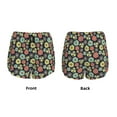 thumbnail image 4 of Disketp Daisies Flowers Print Women's Shorts Workout Shorts for Athletic Gym Running Shorts with Phone Pockets Large, 4 of 8