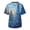 Blue, variant on Scrubs for Men Chest Pocket V-Neck Short Sleeve Printed Shirts Work Wear Uniform Daily Wear Tops