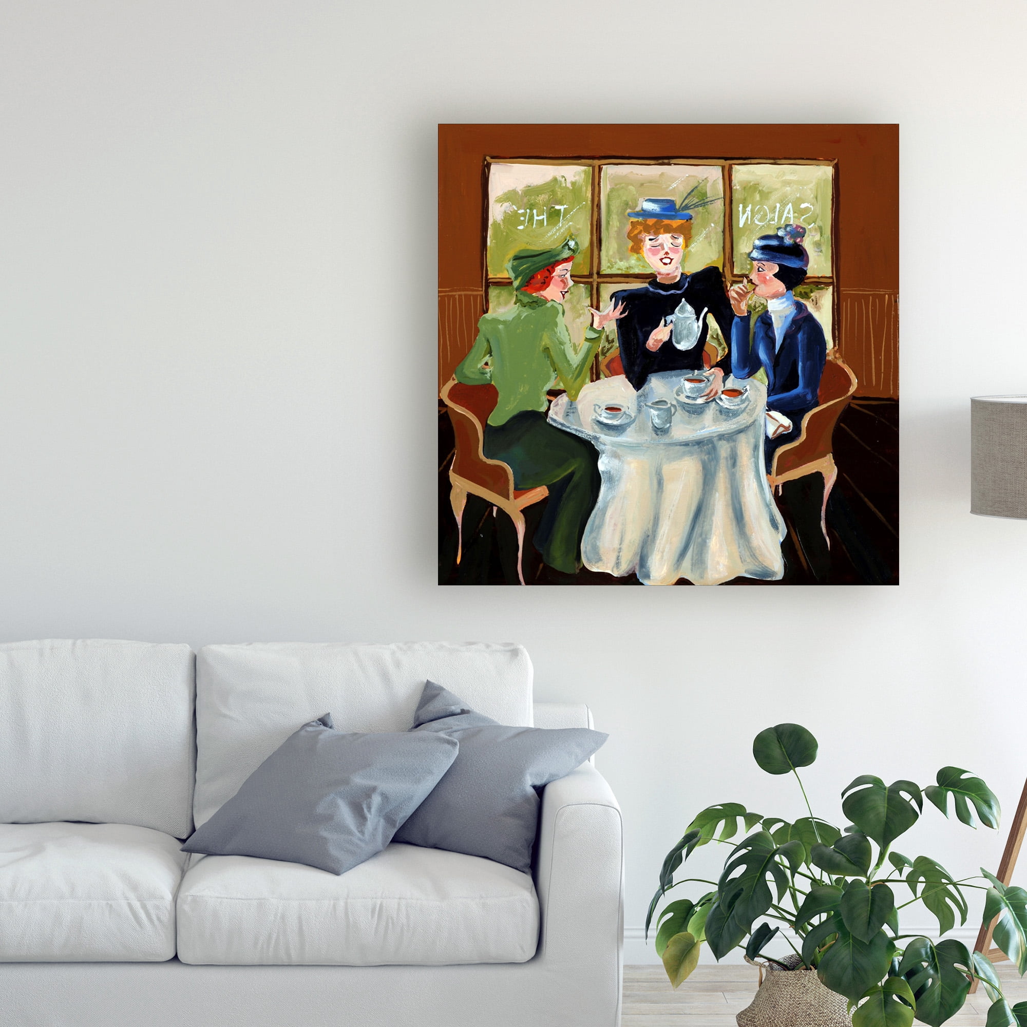 Trademark Fine Art 'Salon De The Ii' Canvas Art by Patricia A. Reed