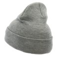 thumbnail image 2 of Moto Bike Embroidered 12 Inch Long Knitted Beanie - Heather Grey OSFM, 2 of 5