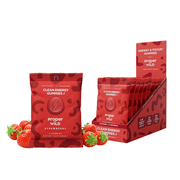 Proper Wild, Natural Clean Energy Gummies, Caffeine & L-Theanine, Strawberry, 10-Pack