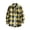 Yellow, variant on Gunia Big And Tall T Shirts For Men Button Down Casual Printed Shirt Autumn Winter Long Sleeved Single Lapel Plaid Shirt Tops Mens T-Shirts White Xl