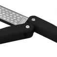 thumbnail image 3 of Foldable Knife Sharpener, Portable Black With Concave Convex Design, Titanium Plated Diamond For Outdoor Activities, Oval Honing Surface, 1 PCS, 3 of 5