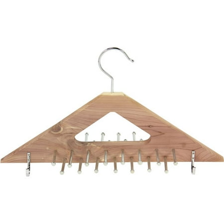 Household Essentials 25501-1 Cedar Belt and Tie Hanger
