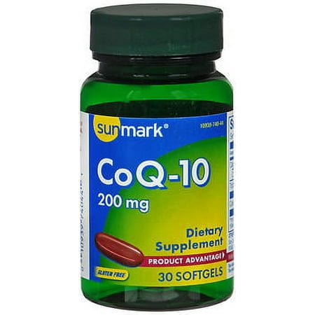 Sunmark CoQ-10 Dietary Supplement Softgels, 200 mg, 30 Count