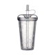thumbnail image 1 of Toystoory Botella de agua con pajita, sellado portátil para oficina, té, bebida escolar, taza de bebida, suministro de leche de doble capa, reutilizable Teteras Gris Toystoory HA071811-05, 1 of 6
