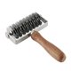 thumbnail image 4 of SZTXJ Stainless Steel Dough Lattice Top Cookie Pie Pizza Bread Pastry Crust Roller Cutter, Wooden Handle 13X20X5cm, 4 of 4