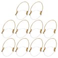 thumbnail image 1 of PAMINGONO 10Pcs Reusable Mason Jar Wire Handles with Burlap Rope for Hanging Solar Lights Outdoors, 1 of 8