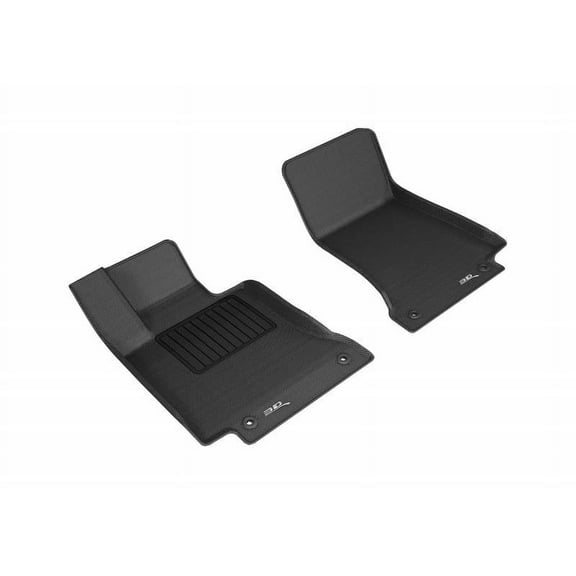 3D MAXpider 2015-2023 Fits Mercedes Benz C-Class Sedan 2017-2023 Coupe (W205 C205) W205 C205 1st Row Black Kagu Carbon Fiber Embossed Pattern Floor Mat L1MB10211509