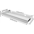 thumbnail image 3 of 30 Inch Under Desk Mounted Sliding Pull-out Drawer Storage for Sit Stand Workstation Office(Applicable Table Thickness: 0.79in) White, 3 of 16