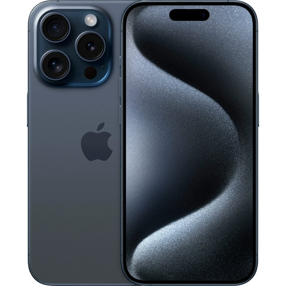 Pre-Owned Apple iPhone 15 Pro - Unlocked - 128GB Blue Titanium (Fair)