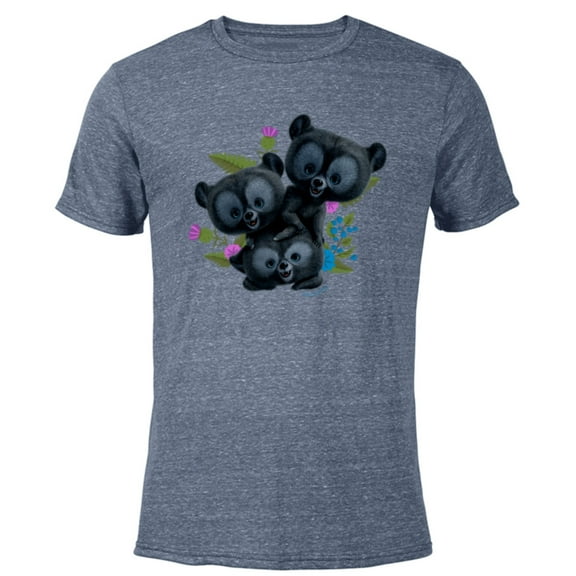 Disney and Pixar’s Brave Bear Cubs - Short Sleeve Blended T-Shirt for Adults - Customized-Navy Heather