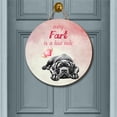 thumbnail image 2 of Every Fart is Love Note Cane Corso Guilty Face Happy Valentine's Round Wood Sign Italian Mastiff Dog Lover Gifts Idea Hanging Wall Home Decor - 01016, 2 of 5