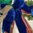 thumbnail image 3 of Reliant Ribbon - 92799W-502-10F, Velvet Color Wired Edge Ribbon, Royal/royal, 4 Inch, 10 Yards, 3 of 4
