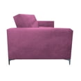 thumbnail image 4 of Sofá Cama Reclinable Paris Terciopelo Rosa, Brazos movibles, Futon 3 Posiciones Barbie EL BAZAR STORE Moderno abotonado, 4 of 8