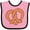 Pink and Black, variant on Inktastic Heart-shaped Pretzel Boys or Girls Baby Bib
