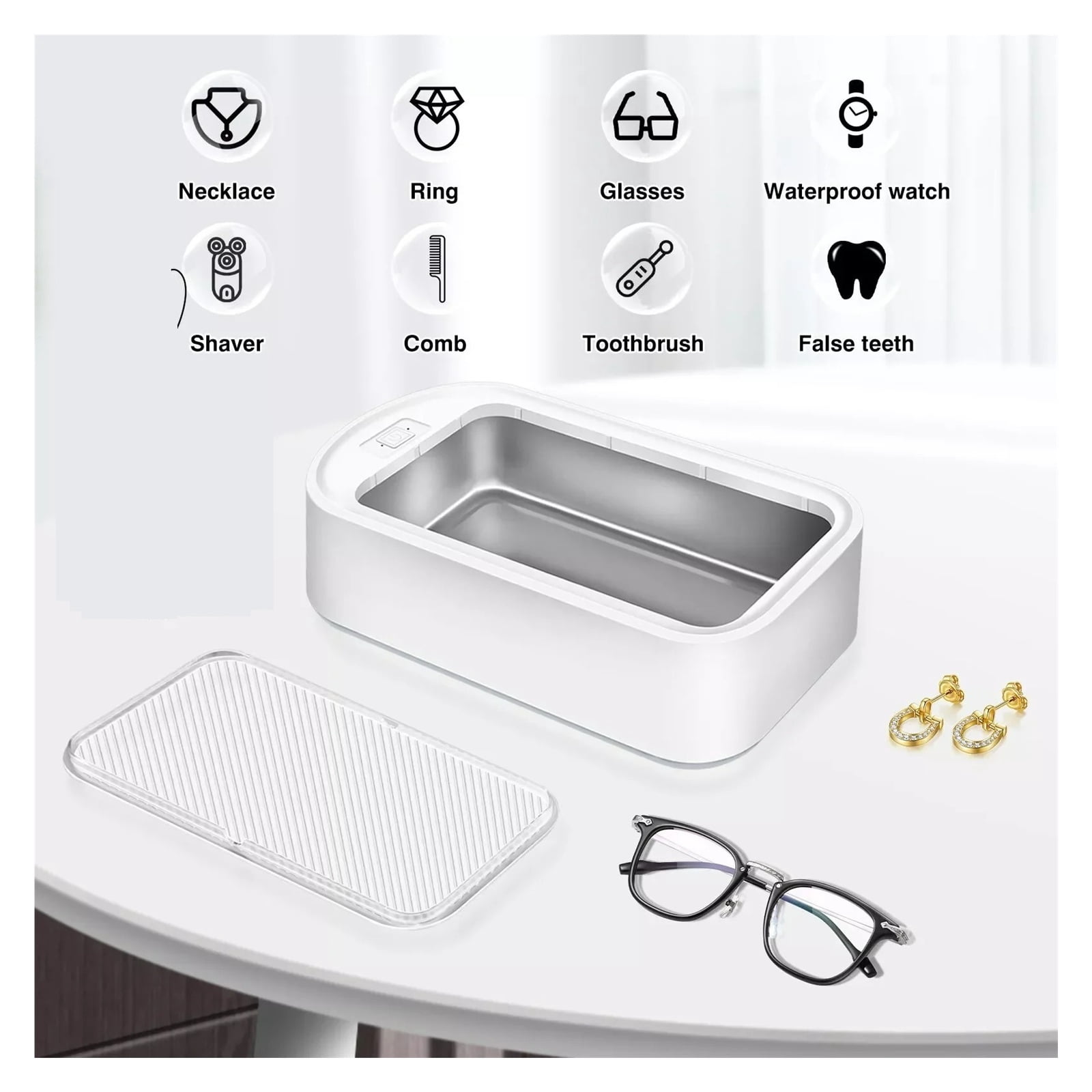Professional 650ml Ultra Cleaner Wave Tank Glasses Watch Jewellery Cleaning Machine Tool ,Convenient to Use
