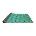 thumbnail image 2 of Ahgly Company Indoor Rectangle Solid Turquoise Blue Modern Area Rugs, 2' x 3', 2 of 4